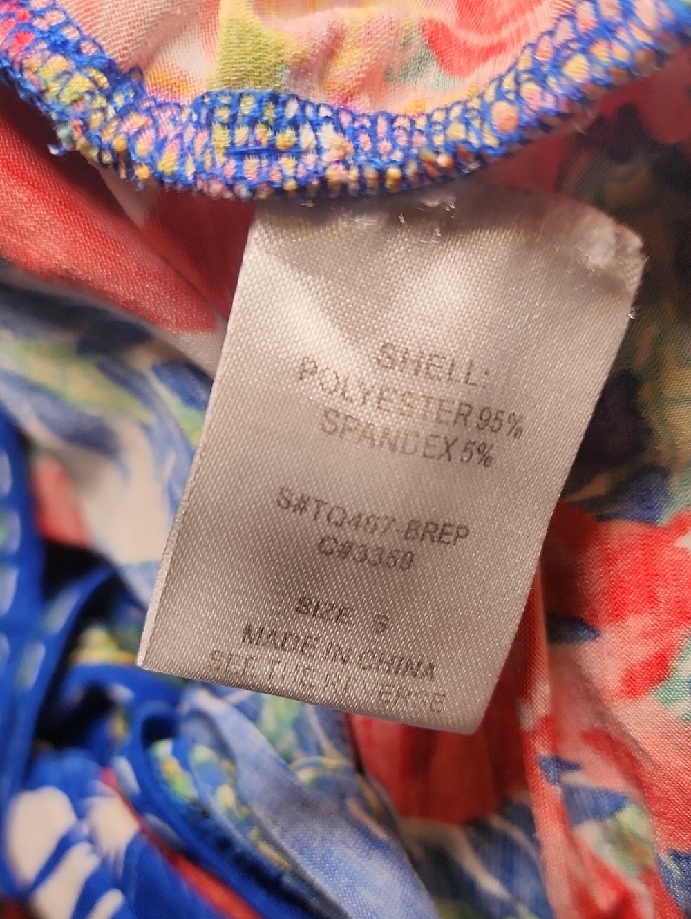 Vintage Silvergate Multicolor Tropical Floral Dolman Top, Sz. Small - Picture 11 of 12